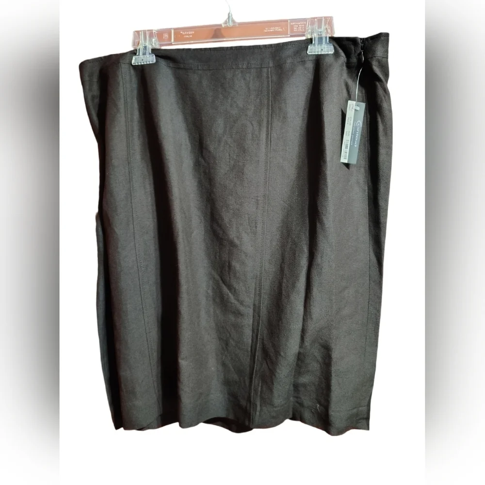 Context Woman Brown Linen Blend 2PC Suit | Size 18W | NWT